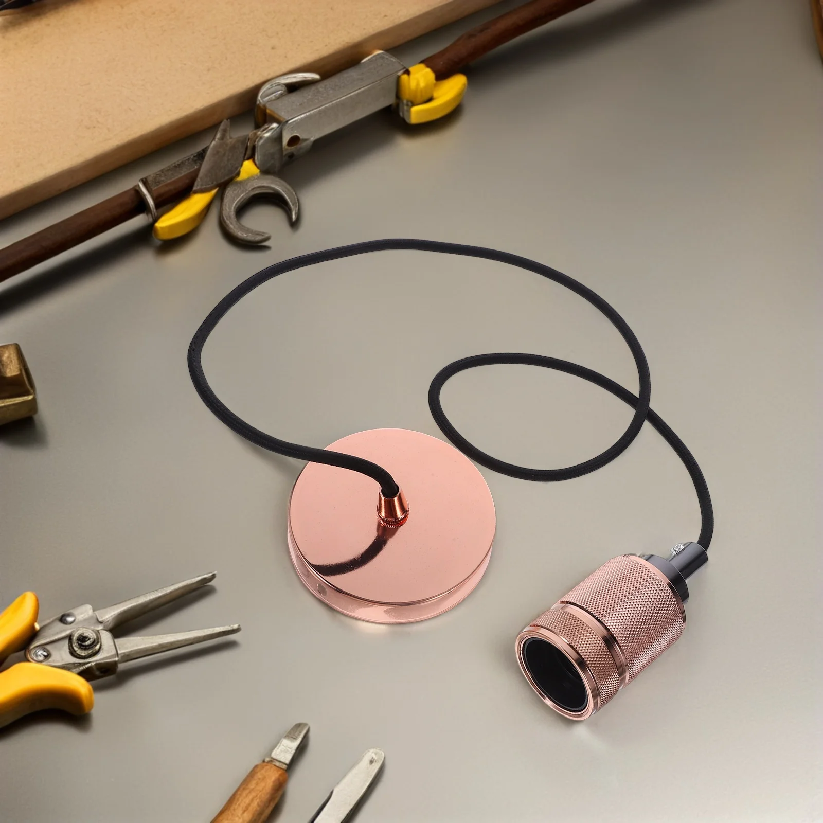 Vintage Restaurant Retro Light Fitting Adjustable Rose Golden Metal Pendant Lamp Base E27 Vintage Lamp Holder Industrial Style
Vintage Restaurant Retro Light Fitting Adjustable Rose Golden Metal Pendant Lamp Base E27 Vintage Lamp Holder Industrial Style