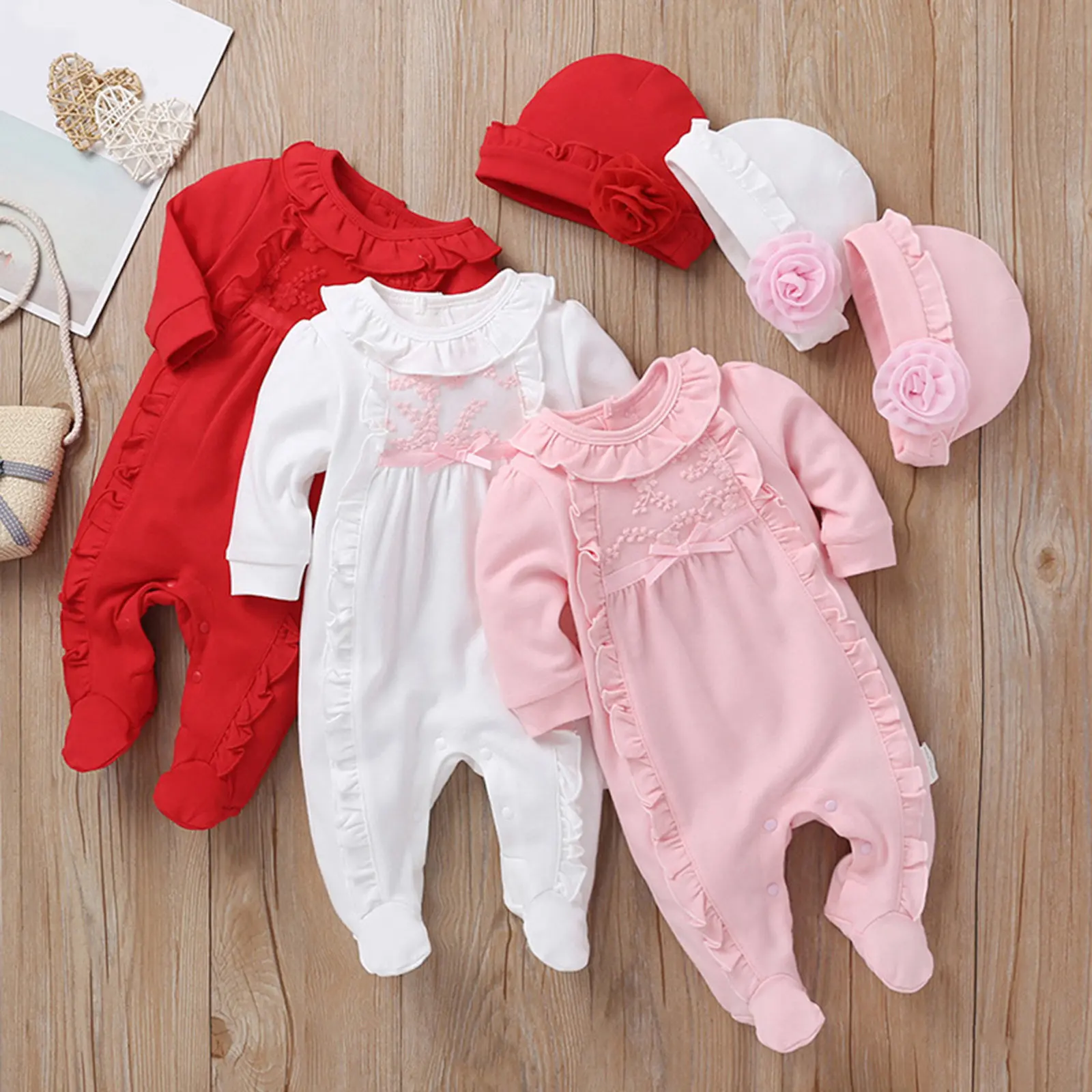 Baby Jumpsuits Hat Suits Long Sleeves White 59Cm Infant Cotton Clothing Casual Climbing Clothes for Newborn Baby Photography
Baby Jumpsuits Hat Suits Long Sleeves White 59Cm Infant Cotton Clothing Casual Climbing Clothes for Newborn Baby Photography