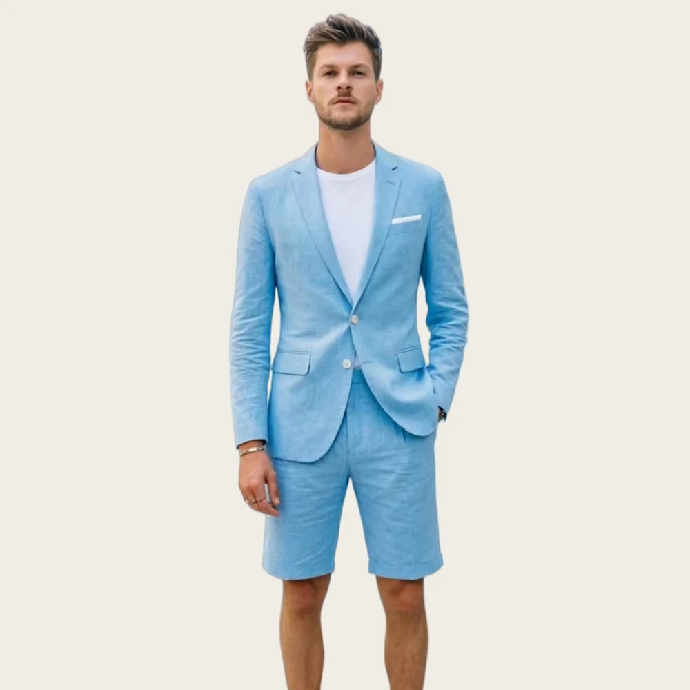 Mophiel Men's Suits wtih Notched Lapel Single Breasted 2Pcs Summer Shorts Set Prom Slim Fit Blazer Office Daily Wear Customized
Mophiel Men's Suits wtih Notched Lapel Single Breasted 2Pcs Summer Shorts Set Prom Slim Fit Blazer Office Daily Wear Customized