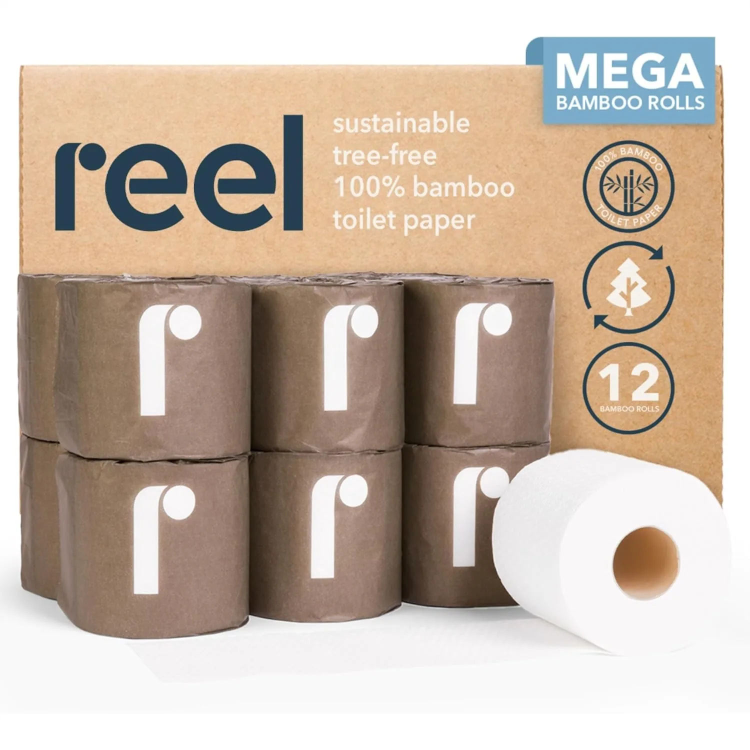Bamboo Toilet Paper 12 Rolls 3-Ply Tree-Free Septic Safe Plastic-Free Packaging
Bamboo Toilet Paper 12 Rolls 3-Ply Tree-Free Septic Safe Plastic-Free Packaging