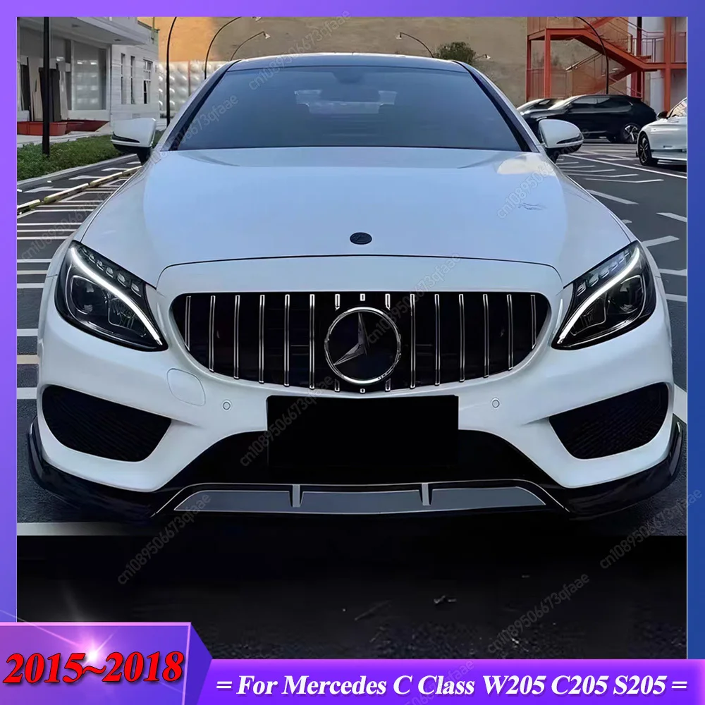 For Mercedes Benz C Class W205 C205 S205 2015-2018 Car Front Bumper Lip Spoiler Diffuser Splitters ABS Black Bodykits Tuning
For Mercedes Benz C Class W205 C205 S205 2015-2018 Car Front Bumper Lip Spoiler Diffuser Splitters ABS Black Bodykits Tuning