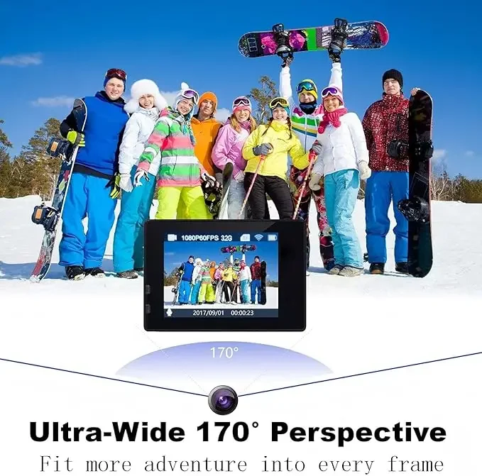 Action Camera 4K 20MP Sport Camera Waterproof DV Camcorder 98ft Ultra HD 170 Degree Wide Angle Remote Control WiFi Mini Camera A
Action Camera 4K 20MP Sport Camera Waterproof DV Camcorder 98ft Ultra HD 170 Degree Wide Angle Remote Control WiFi Mini Camera A