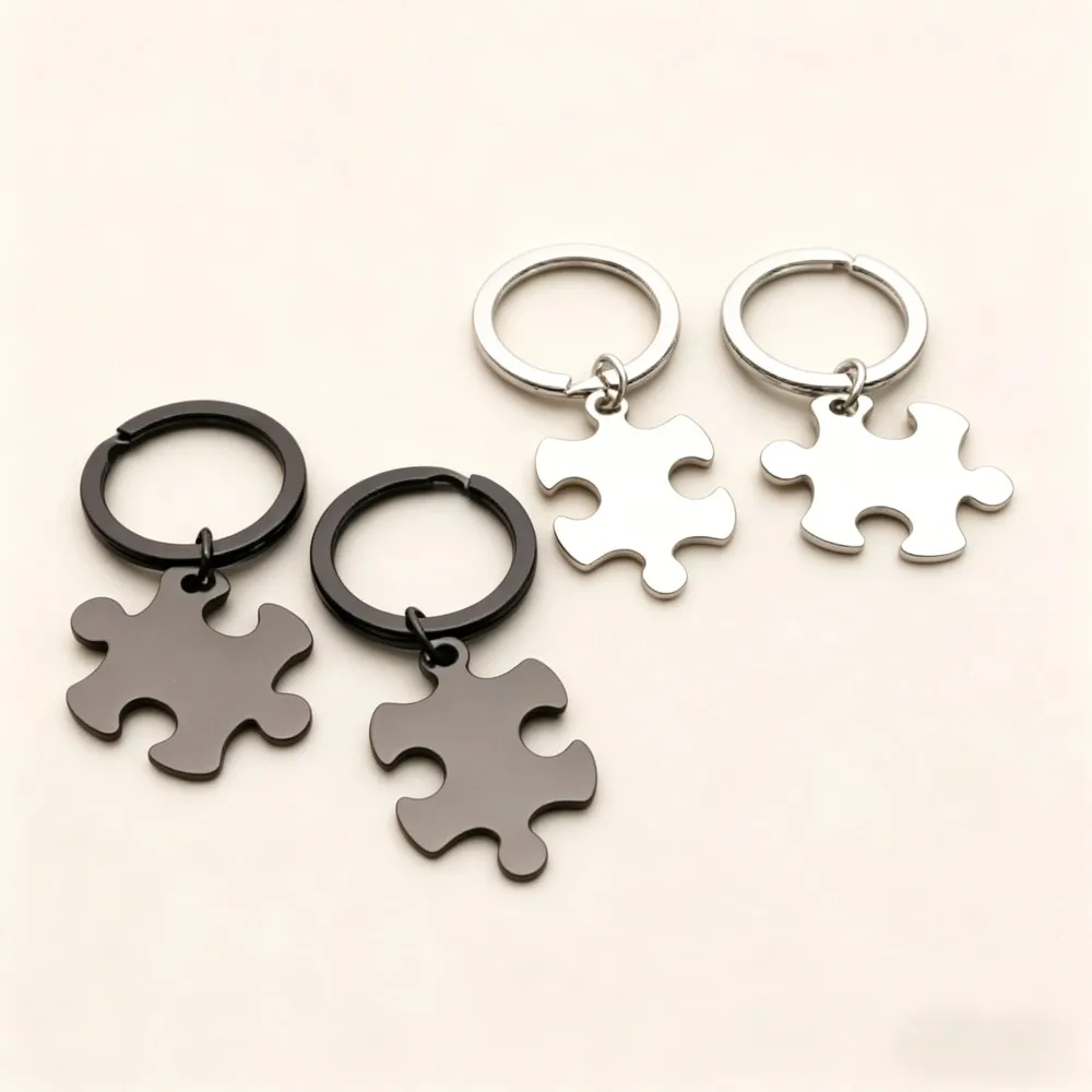 2pcs Jigsaw Puzzle Engraved Metal Personalized Custom Keychain Paired Accessories Stainless Steel Keyring Couple Exclusive Gift
2pcs Jigsaw Puzzle Engraved Metal Personalized Custom Keychain Paired Accessories Stainless Steel Keyring Couple Exclusive Gift