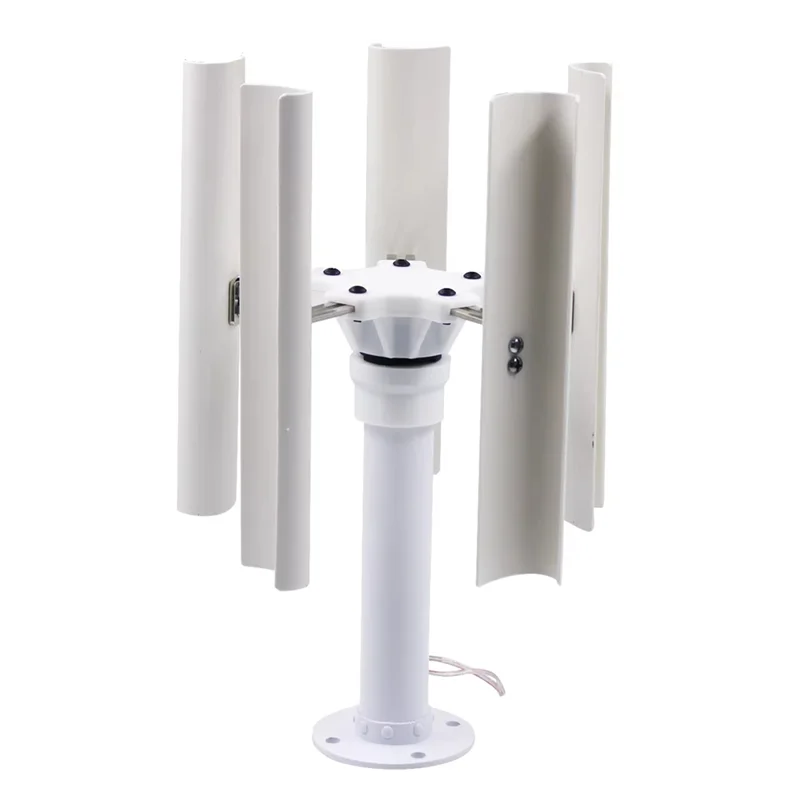 SCLL-DIY 5 Blade Vertical Wind Turbine Model 20W Three-Phase Permanent Magnet Brushless Generator Low-Speed Windmill
SCLL-DIY 5 Blade Vertical Wind Turbine Model 20W Three-Phase Permanent Magnet Brushless Generator Low-Speed Windmill