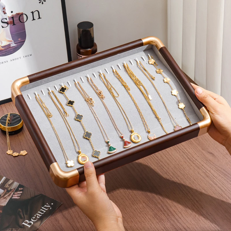 Necklace jewelry display tray, bracelet, sweater chain storage tray, bracelet, wooden ring, bracelet jewelry display tray
Necklace jewelry display tray, bracelet, sweater chain storage tray, bracelet, wooden ring, bracelet jewelry display tray