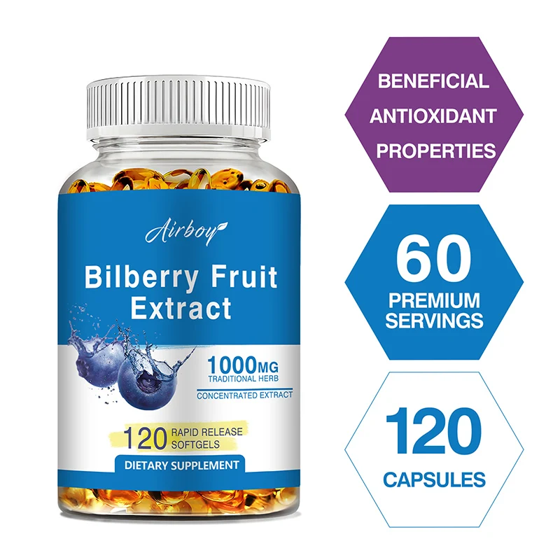 Bilberry Fruit Extract - Supports Eye Health, Improves Visual Range, Relieves Eye Fatigue, Antioxidant, Gluten-free, Non-GMO
Bilberry Fruit Extract - Supports Eye Health, Improves Visual Range, Relieves Eye Fatigue, Antioxidant, Gluten-free, Non-GMO