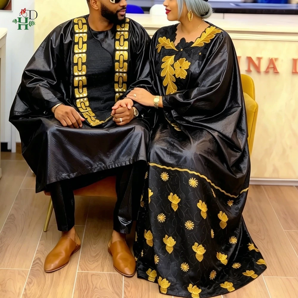 Dresses on Clearance Sale African Dresses for Woman For Couple Black Bazin Riche Men Embroidery African Clothing Traditional
Dresses on Clearance Sale African Dresses for Woman For Couple Black Bazin Riche Men Embroidery African Clothing Traditional