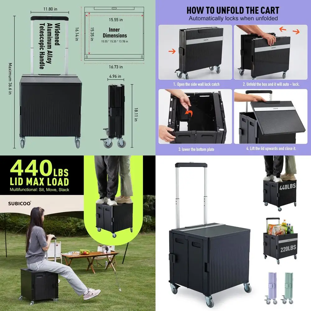 Складная корзина для покупок с крышкой и вращающимися колесами для портативного хранения и транспортировки
Складная корзина для покупок с крышкой и вращающимися колесами для портативного хранения и транспортировки