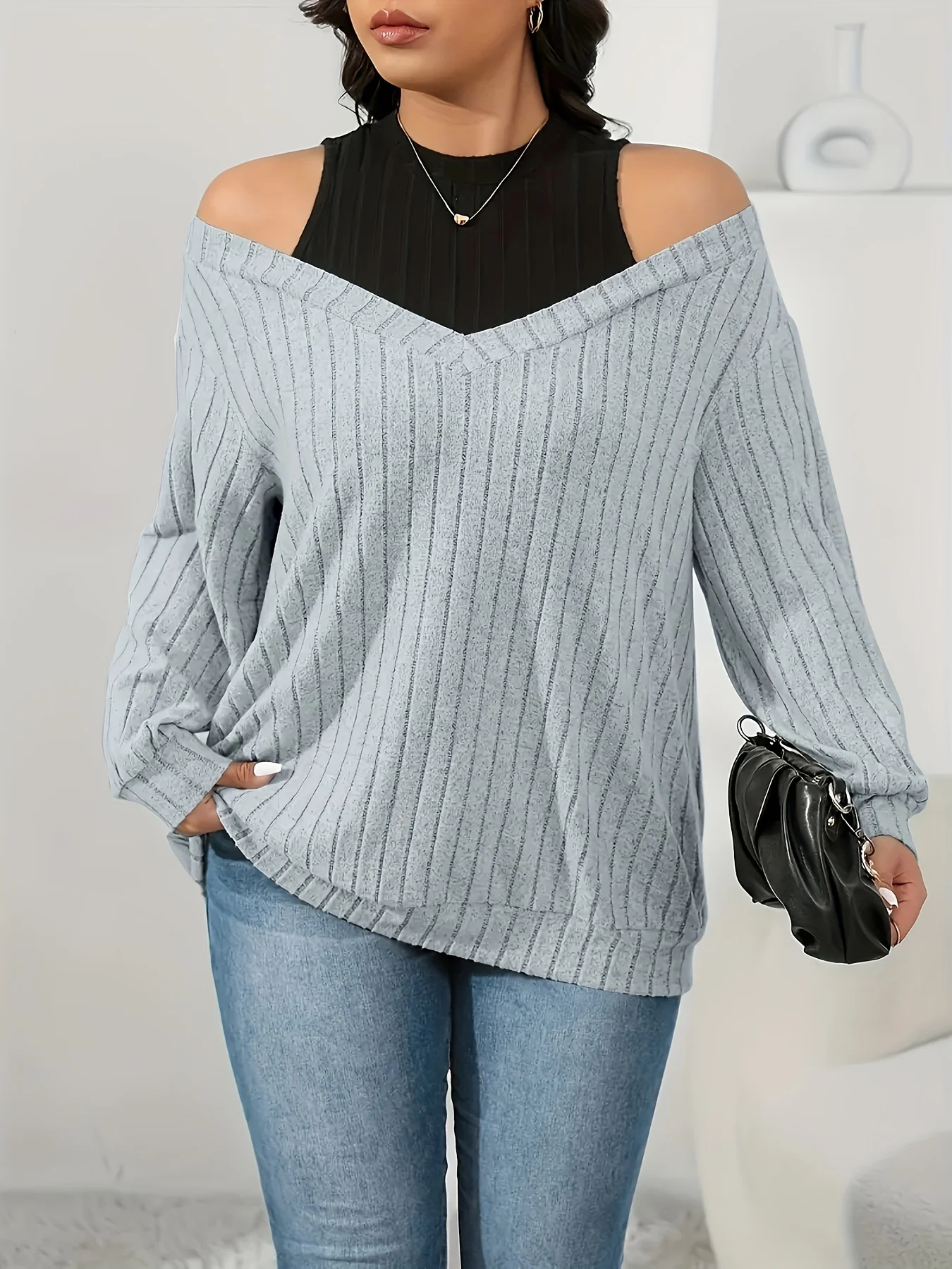odoodem plus size 2 ln 1 ribbed top casual cold shoulder long sleeve top women's plus size clothing
odoodem plus size 2 ln 1 ribbed top casual cold shoulder long sleeve top women's plus size clothing