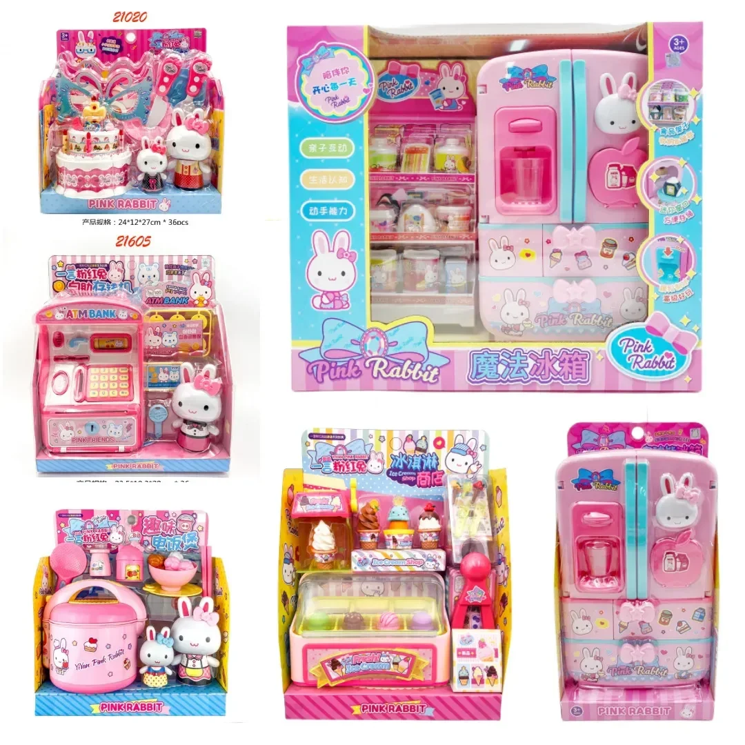 Pink Rabbit Figures Kitchen Refrigerator Mini Makeup Table Cake Party Shopping Cart Simulated Medical Equipment Scene Game Toy
Pink Rabbit Figures Kitchen Refrigerator Mini Makeup Table Cake Party Shopping Cart Simulated Medical Equipment Scene Game Toy