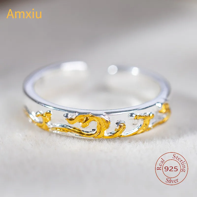 Amxiu из стерлингового серебра 925, кольца ручной работы для пар для мужчин и женщин, модное кольцо любви, ювелирный аксессуар изменяемого размера
Amxiu из стерлингового серебра 925, кольца ручной работы для пар для мужчин и женщин, модное кольцо любви, ювелирный аксессуар изменяемого размера