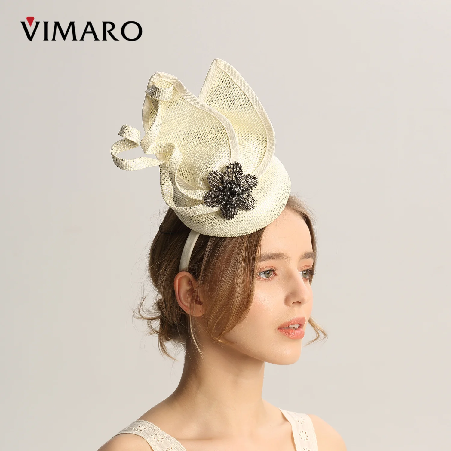 VIMARO Ivory Sinamay Fascinators for Women Elegant Headbands Fascinator Hats for Women Wedding and Church Derby Hat Women
VIMARO Ivory Sinamay Fascinators for Women Elegant Headbands Fascinator Hats for Women Wedding and Church Derby Hat Women