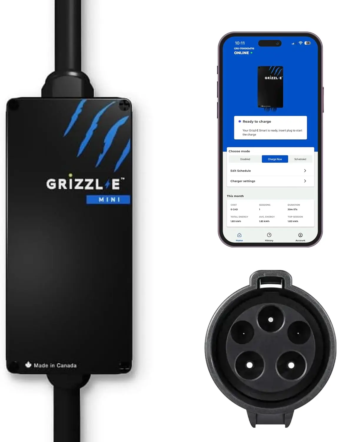 Mini Connect Level 1-2 EV Charger, 40A, UL Certified, NEMA 14-50, 25ft Cable, J1772, Indoor/Outdoor
Mini Connect Level 1-2 EV Charger, 40A, UL Certified, NEMA 14-50, 25ft Cable, J1772, Indoor/Outdoor