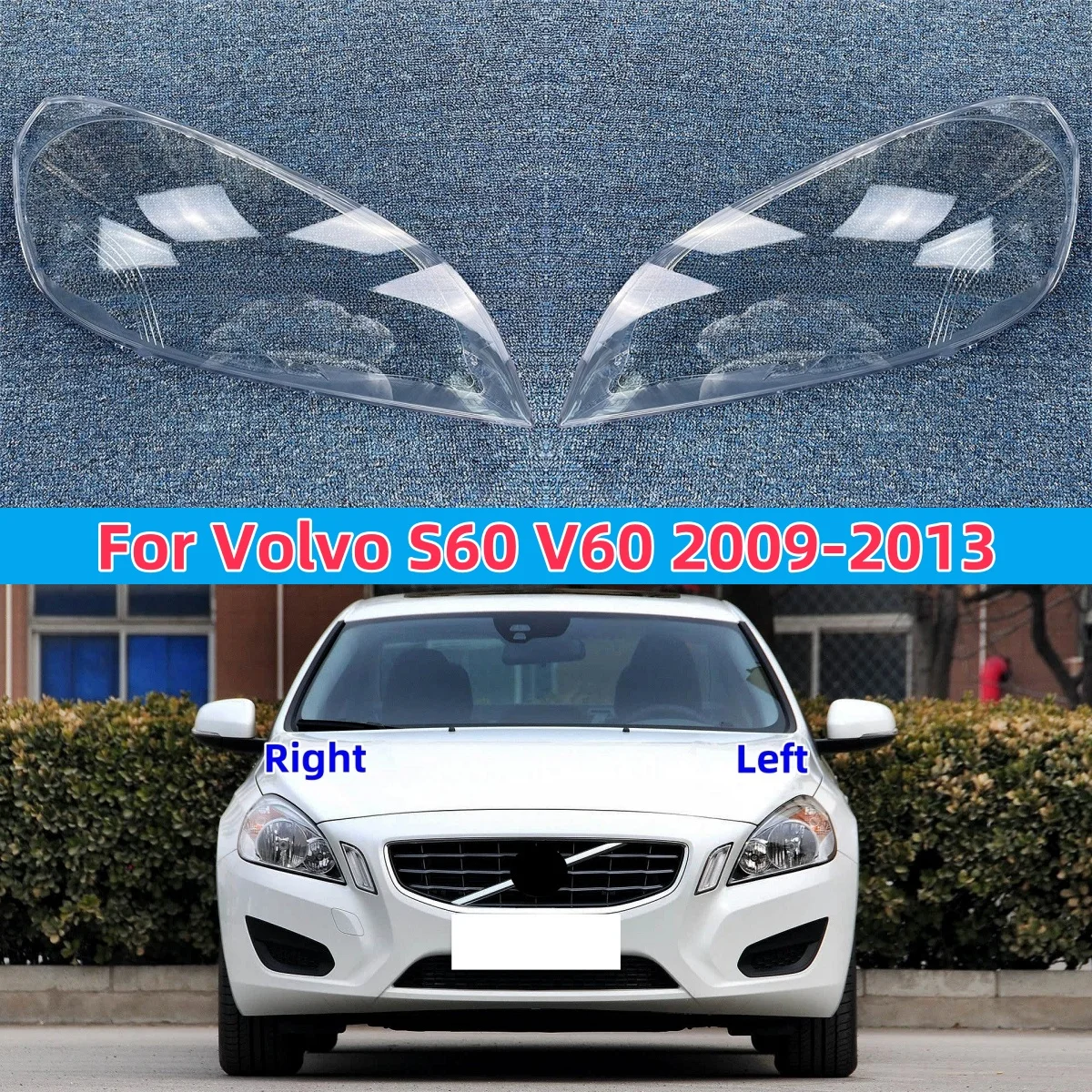 For Volvo S60 V60 2009 2010 2011 2012 2013 Car Accessory Products Headlights Lamp Lens Replace The Original Lens
For Volvo S60 V60 2009 2010 2011 2012 2013 Car Accessory Products Headlights Lamp Lens Replace The Original Lens