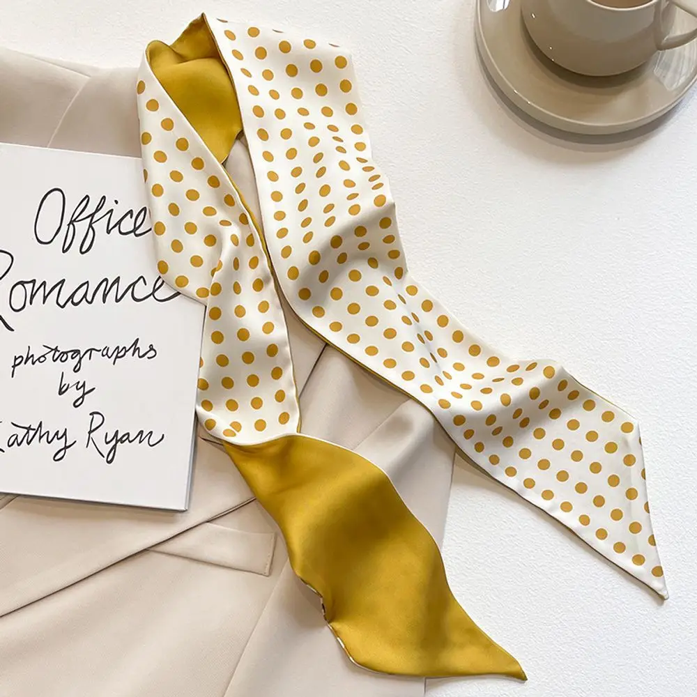 Yellow Polka Dot Scarf Ribbon, Fresh Versatile Multi-use Neck Scarf
Yellow Polka Dot Scarf Ribbon, Fresh Versatile Multi-use Neck Scarf