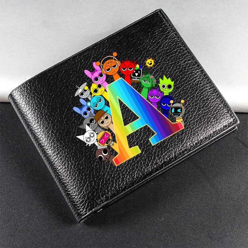 Sprunki Men Short Wallet Cartoon PU Leather Wallet Portable Fashion A-Z Letter Print Card Holder Male Coin Purse Purses Gift New
Sprunki Men Short Wallet Cartoon PU Leather Wallet Portable Fashion A-Z Letter Print Card Holder Male Coin Purse Purses Gift New