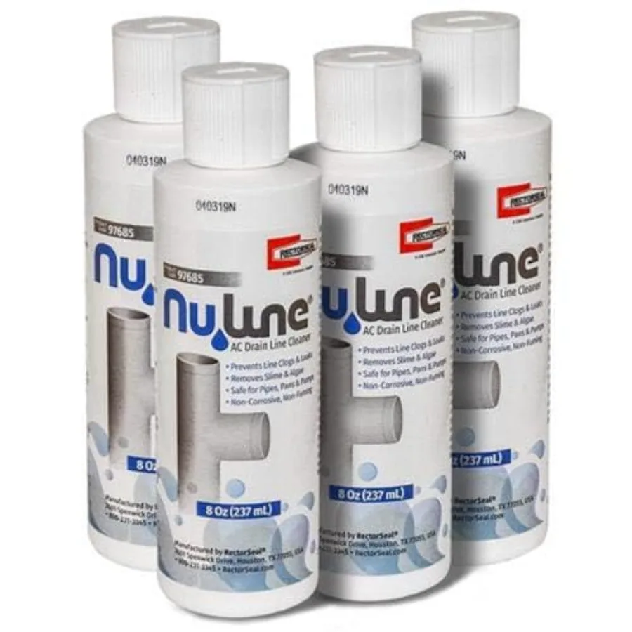 4 -Pack NuLine HVAC Condensate Nu-Line Drain Cleaner 8 Ounce
4 -Pack NuLine HVAC Condensate Nu-Line Drain Cleaner 8 Ounce