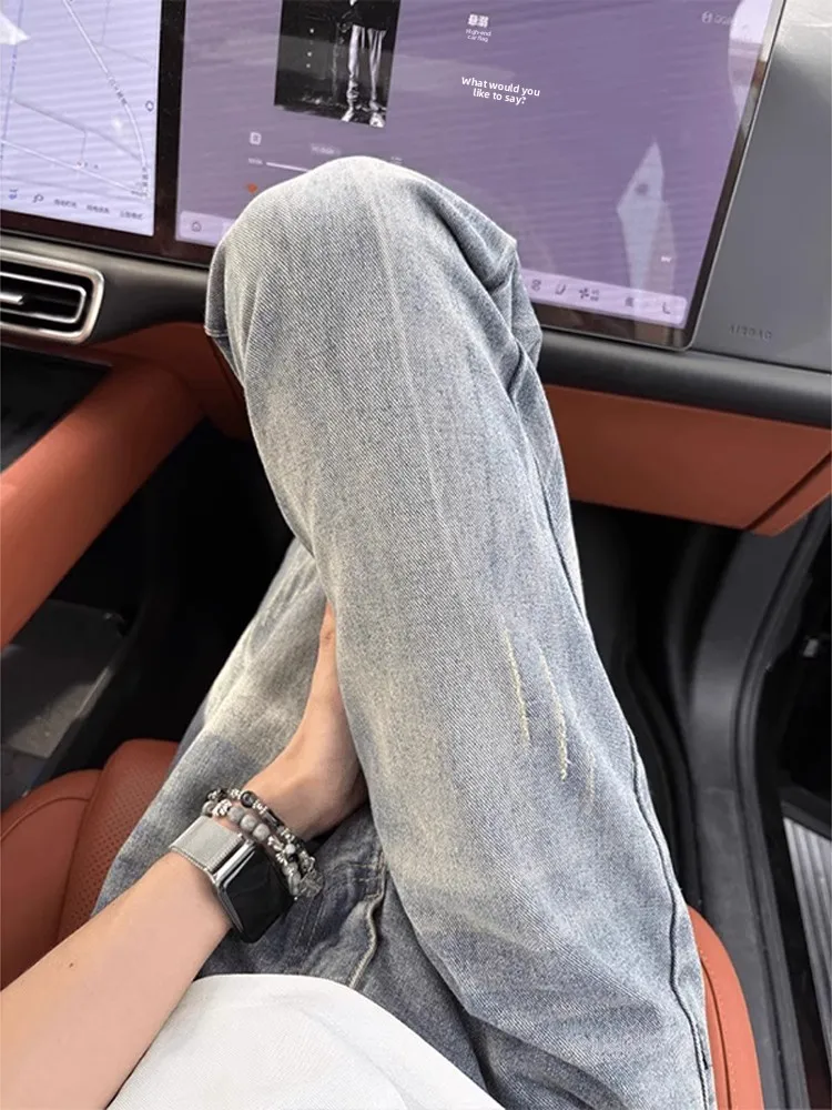 Cleanfit Blue Lightning Pattern Men's Jeans American Vibe Straight Leg Micro Flare Trendy High Street Knife Pants Casual Wear
Cleanfit Blue Lightning Pattern Men's Jeans American Vibe Straight Leg Micro Flare Trendy High Street Knife Pants Casual Wear