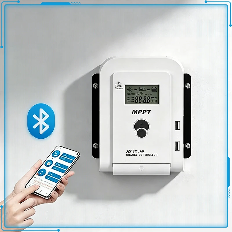 MPPT Solar Charge Controller 10A20A30A40A50A60A Smart LCD Charging12v24vFully Automatic Recognition Photovoltaic Controller
MPPT Solar Charge Controller 10A20A30A40A50A60A Smart LCD Charging12v24vFully Automatic Recognition Photovoltaic Controller