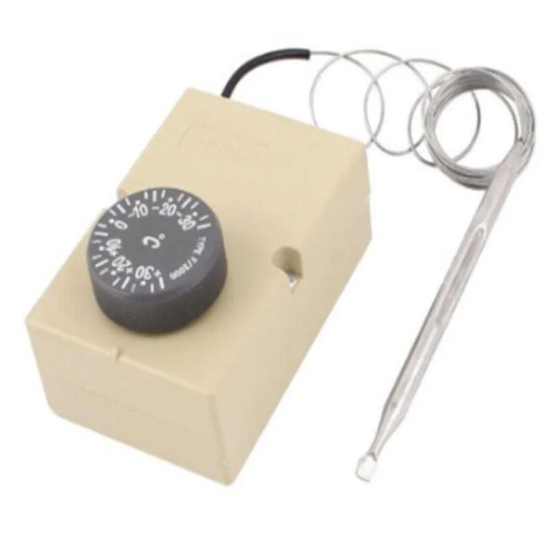 1NC 1NO AC 250V 16A -30-30C Temperature Thermostat Switch Sensor w 63" Capillary
1NC 1NO AC 250V 16A -30-30C Temperature Thermostat Switch Sensor w 63" Capillary
