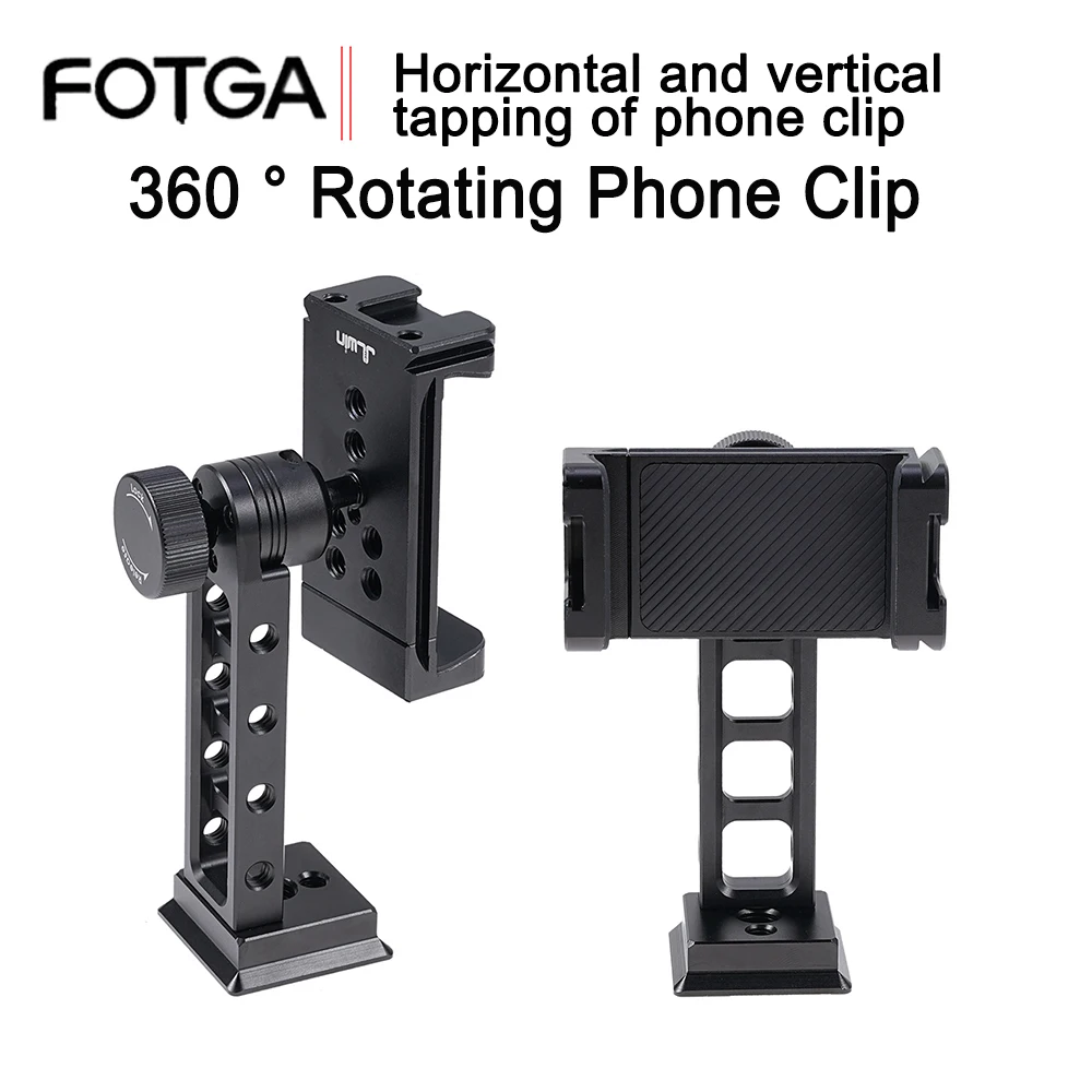 FOTGA Phone Clip Metal Horizontal And Vertical Shooting Phone Clip Rotatable Tripod Fixed Clip Photography Live Shooting Desktop
FOTGA Phone Clip Metal Horizontal And Vertical Shooting Phone Clip Rotatable Tripod Fixed Clip Photography Live Shooting Desktop