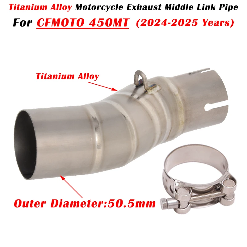 Slip On For CFMOTO 450MT 450 MT 2024 2025 Motorcycle Exhaust Escape System Modified Muffler 51mm Middle Link PIpe Titanium Alloy
Slip On For CFMOTO 450MT 450 MT 2024 2025 Motorcycle Exhaust Escape System Modified Muffler 51mm Middle Link PIpe Titanium Alloy