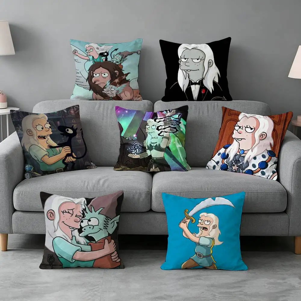 Cartoon-n Disenchantment Pillow cover Soft Microfiber Pillowcase Home Sofa Decor Surprise Decorative printed.
Cartoon-n Disenchantment Pillow cover Soft Microfiber Pillowcase Home Sofa Decor Surprise Decorative printed.