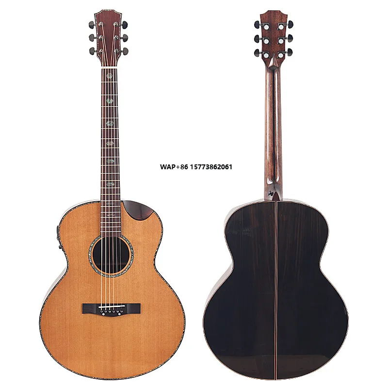 40-Inch Red Pine Top Rosewood Acoustic Electric Guitar Gloss Ebony Nylon Spruce Real Shell Maple
40-Inch Red Pine Top Rosewood Acoustic Electric Guitar Gloss Ebony Nylon Spruce Real Shell Maple