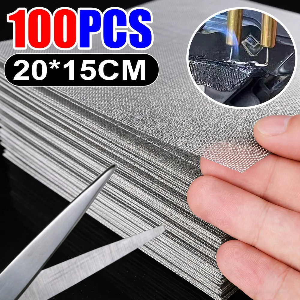 Universal Car Bumper Repair Net Trimmable Stainless Steel Mesh Plastic Crack Welding Wire for Auto Body Hood Vent Grille 20x15cm
Universal Car Bumper Repair Net Trimmable Stainless Steel Mesh Plastic Crack Welding Wire for Auto Body Hood Vent Grille 20x15cm