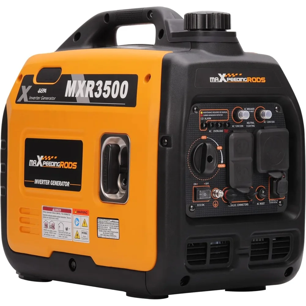 Gas-Powered 3500W Portable Inverter Generator, EPA-Approved, Compact & Lightweight for Home Emergency Power Supply
Gas-Powered 3500W Portable Inverter Generator, EPA-Approved, Compact & Lightweight for Home Emergency Power Supply