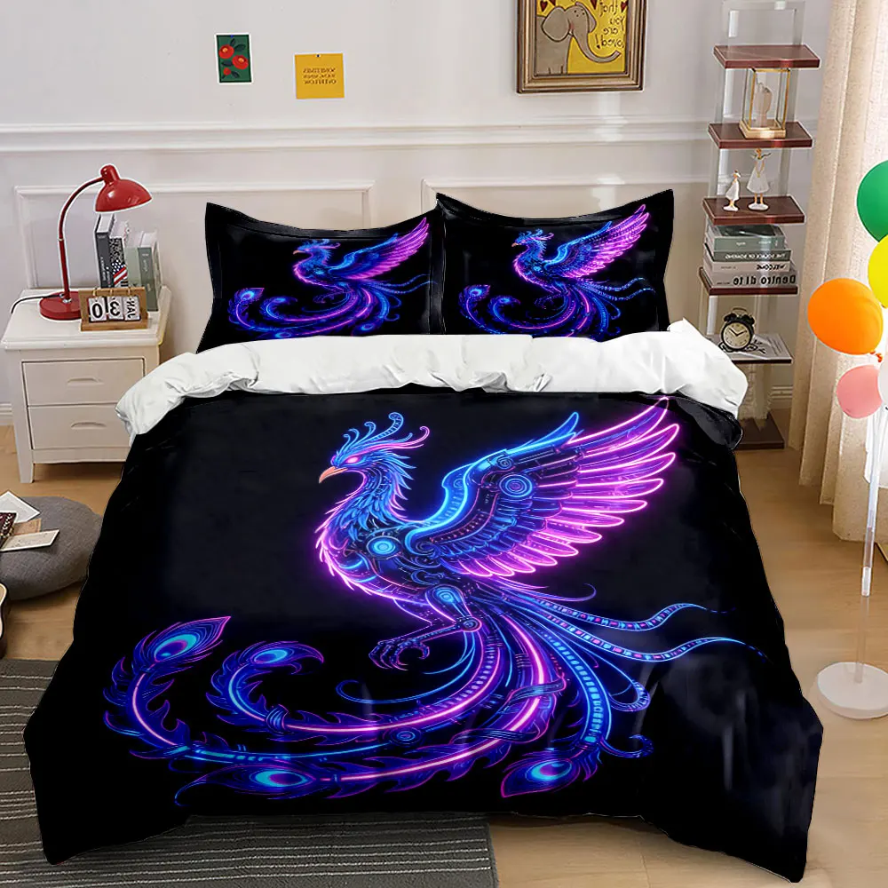 "Neon Phoenix Art Set" Soft Comfortable Duvet Cover Bedding Set Included 1*Duvet Cover & 2*Pillowcases, gift
"Neon Phoenix Art Set" Soft Comfortable Duvet Cover Bedding Set Included 1*Duvet Cover & 2*Pillowcases, gift