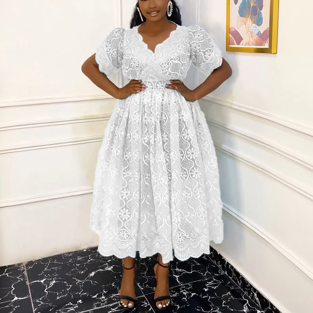 Plus Size African Party Lace Dresses for Woman 2025 New Fashion Dashiki Ankara Wedding Evening Gown Elegant Turkey Muslim Dress
Plus Size African Party Lace Dresses for Woman 2025 New Fashion Dashiki Ankara Wedding Evening Gown Elegant Turkey Muslim Dress