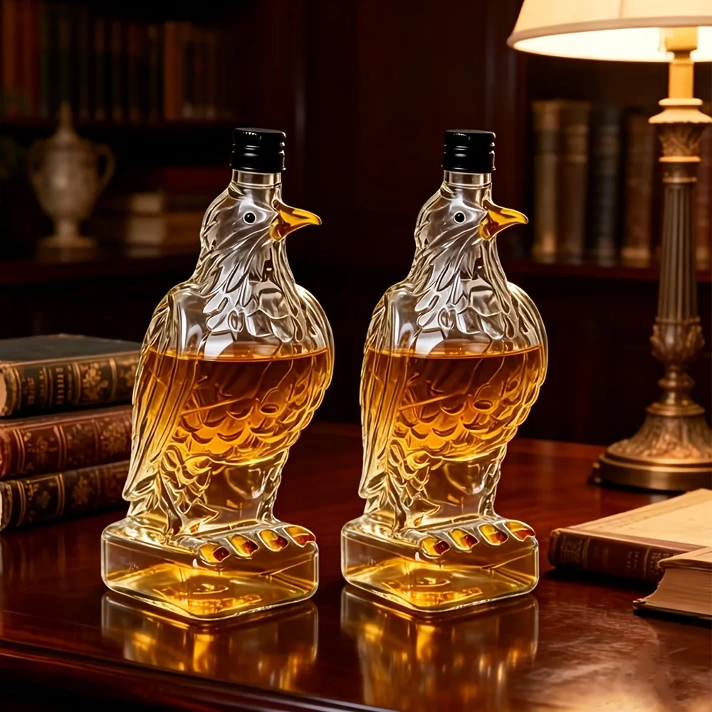 2-Piece Eagle-Shaped Wine Decanter Set – 11.8 oz Borosilicate Glass Whiskey or Wine Carafe, Artistic Avian Design for Tabletop Display, Home Bar Accent, or Gift Idea for Celebrations and Everyday Enjoyment
2-Piece Eagle-Shaped Wine Decanter Set – 11.8 oz Borosilicate Glass Whiskey or Wine Carafe, Artistic Avian Design for Tabletop Display, Home Bar Accent, or Gift Idea for Celebrations and Everyday Enjoyment