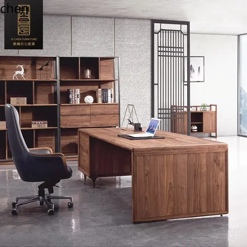 YFY all solid wood desk simple modern boss table desk black walnut office high-end furniture
YFY all solid wood desk simple modern boss table desk black walnut office high-end furniture