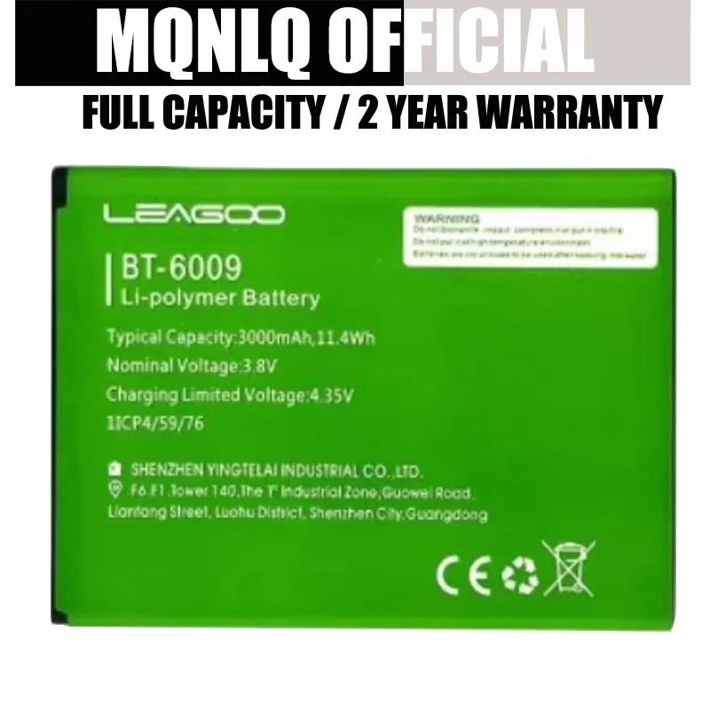 Высококачественный аккумулятор 3000 мАч BT-6009 для мобильного телефона Leagoo M13 M 13
Высококачественный аккумулятор 3000 мАч BT-6009 для мобильного телефона Leagoo M13 M 13