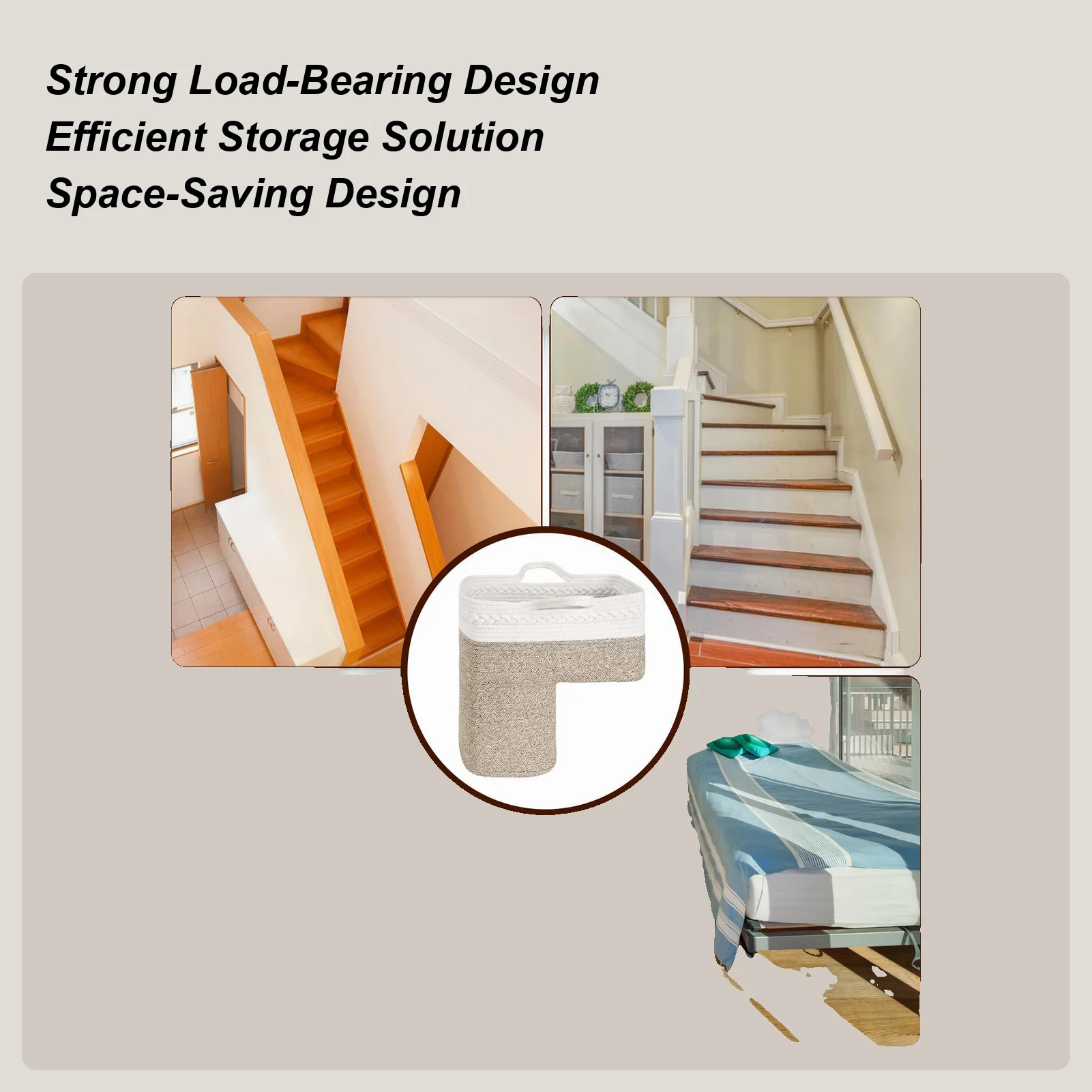 Лестничная корзина, хлопковая веревка, органайзер для лестницы, корзина для белья для лестницы, стирка одежды, игрушки, книги, домашнее животное
Лестничная корзина, хлопковая веревка, органайзер для лестницы, корзина для белья для лестницы, стирка одежды, игрушки, книги, домашнее животное