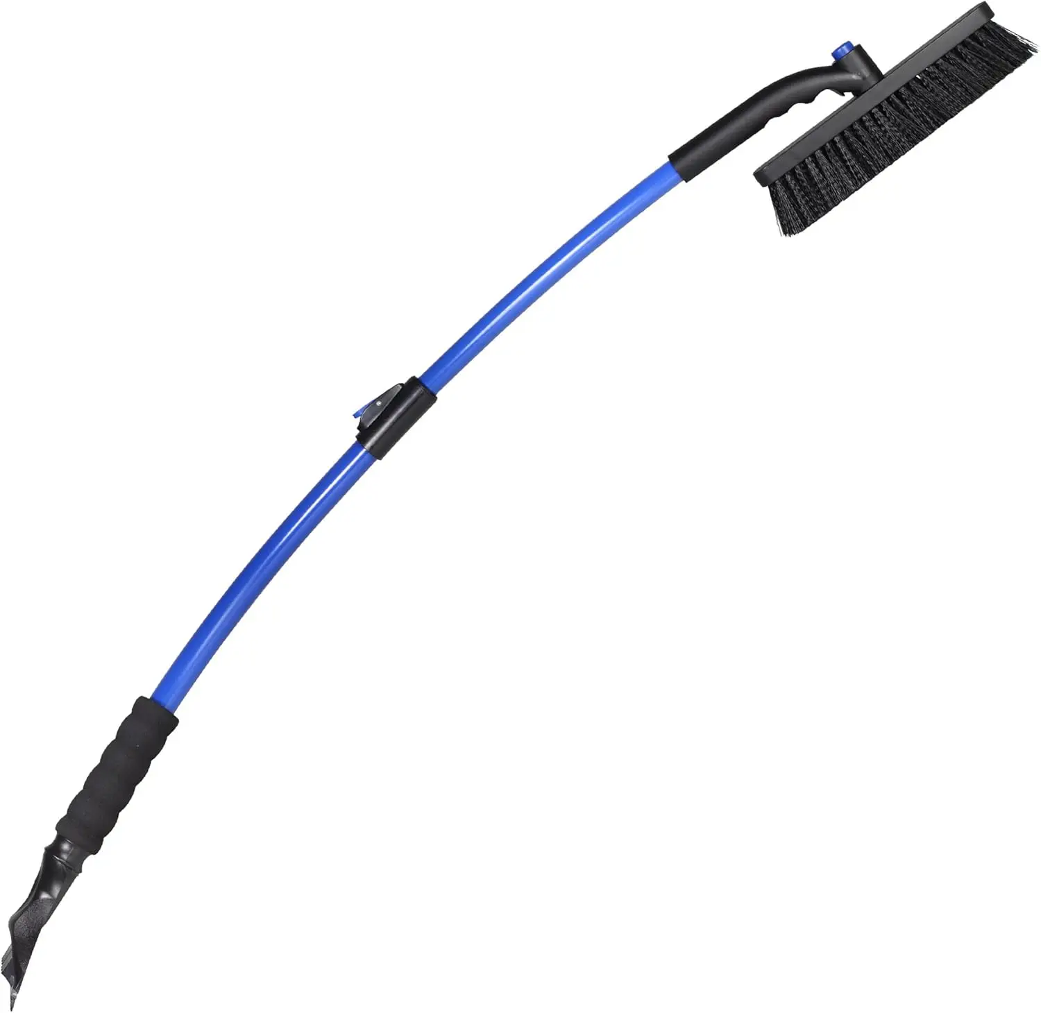 50" Extendable Snow Broom with Pivoting Head and Ice Scraper, Black/Blue for Easy Winter Cleaning
50" Extendable Snow Broom with Pivoting Head and Ice Scraper, Black/Blue for Easy Winter Cleaning