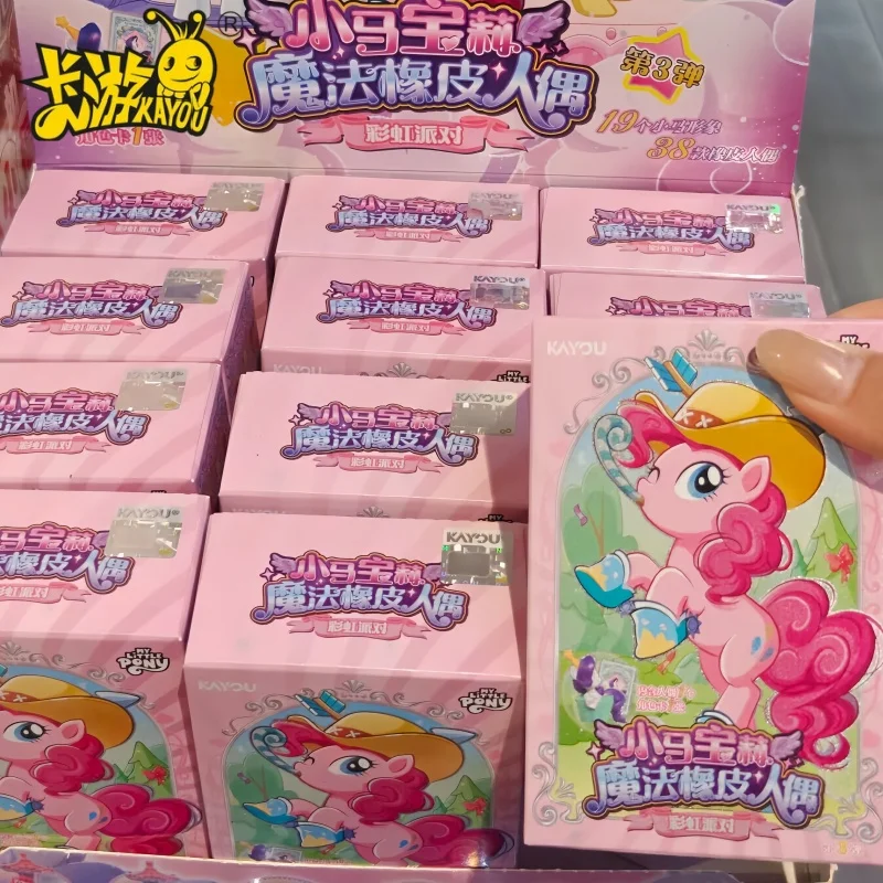 New KAYOU My Little Pony Series 3 Magic Eraser Rainbow Party Figure Hidden Shining Xp Card Pinkie Pie Fluttershy Collectible Toy
New KAYOU My Little Pony Series 3 Magic Eraser Rainbow Party Figure Hidden Shining Xp Card Pinkie Pie Fluttershy Collectible Toy