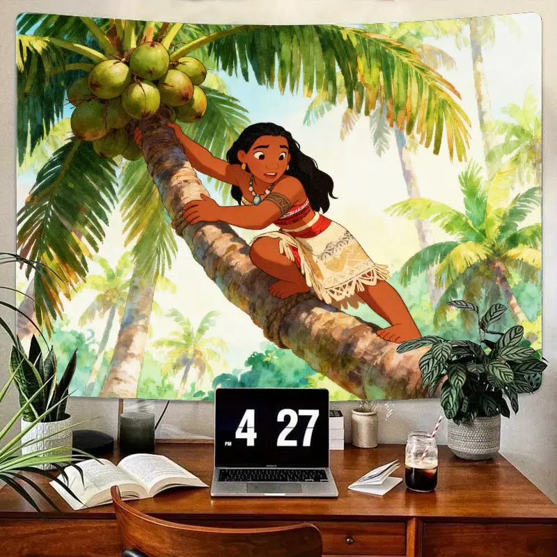 1PC Disney Moana Animated Polyester Tapestry Climbing Palm Tree Tropical Island Wall Art for Kids Girls Bedroom Living Room Deco
1PC Disney Moana Animated Polyester Tapestry Climbing Palm Tree Tropical Island Wall Art for Kids Girls Bedroom Living Room Deco