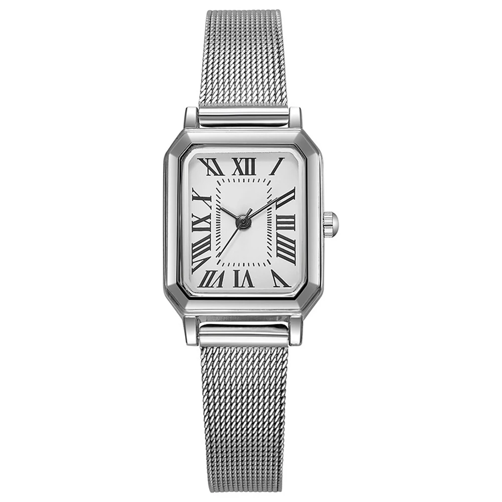 Fashionable and luxurious square student watch,retro alloy mesh strap,imitation quartz formal watch
Fashionable and luxurious square student watch,retro alloy mesh strap,imitation quartz formal watch