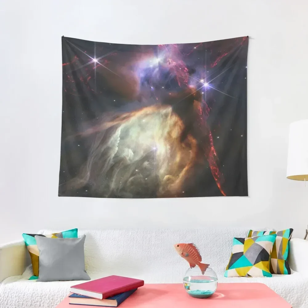 Rho Ophiuchi (James Webb/JWST), Star-forming region — space photo art poster Tapestry Carpet On The Wall Tapestry
Rho Ophiuchi (James Webb/JWST), Star-forming region — space photo art poster Tapestry Carpet On The Wall Tapestry