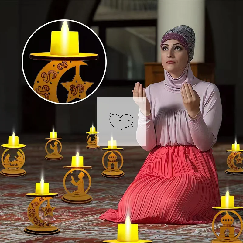 Ramadan Wooden Candlestick Eid Mubarak Wood Ornament Candle Holder Wedding Table Decorations Eid Al Fitr Party Decor Supplies
Ramadan Wooden Candlestick Eid Mubarak Wood Ornament Candle Holder Wedding Table Decorations Eid Al Fitr Party Decor Supplies
