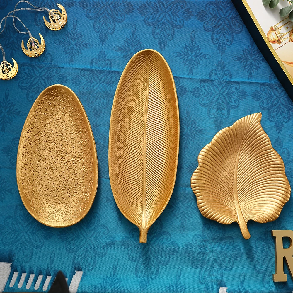 Leaf Metal Tray Eid Mubarak Decoration Food Holders Jewelry Plate Home Islamic Muslim Party Table Decor Ramadan Kareem Eid Gifts
Leaf Metal Tray Eid Mubarak Decoration Food Holders Jewelry Plate Home Islamic Muslim Party Table Decor Ramadan Kareem Eid Gifts