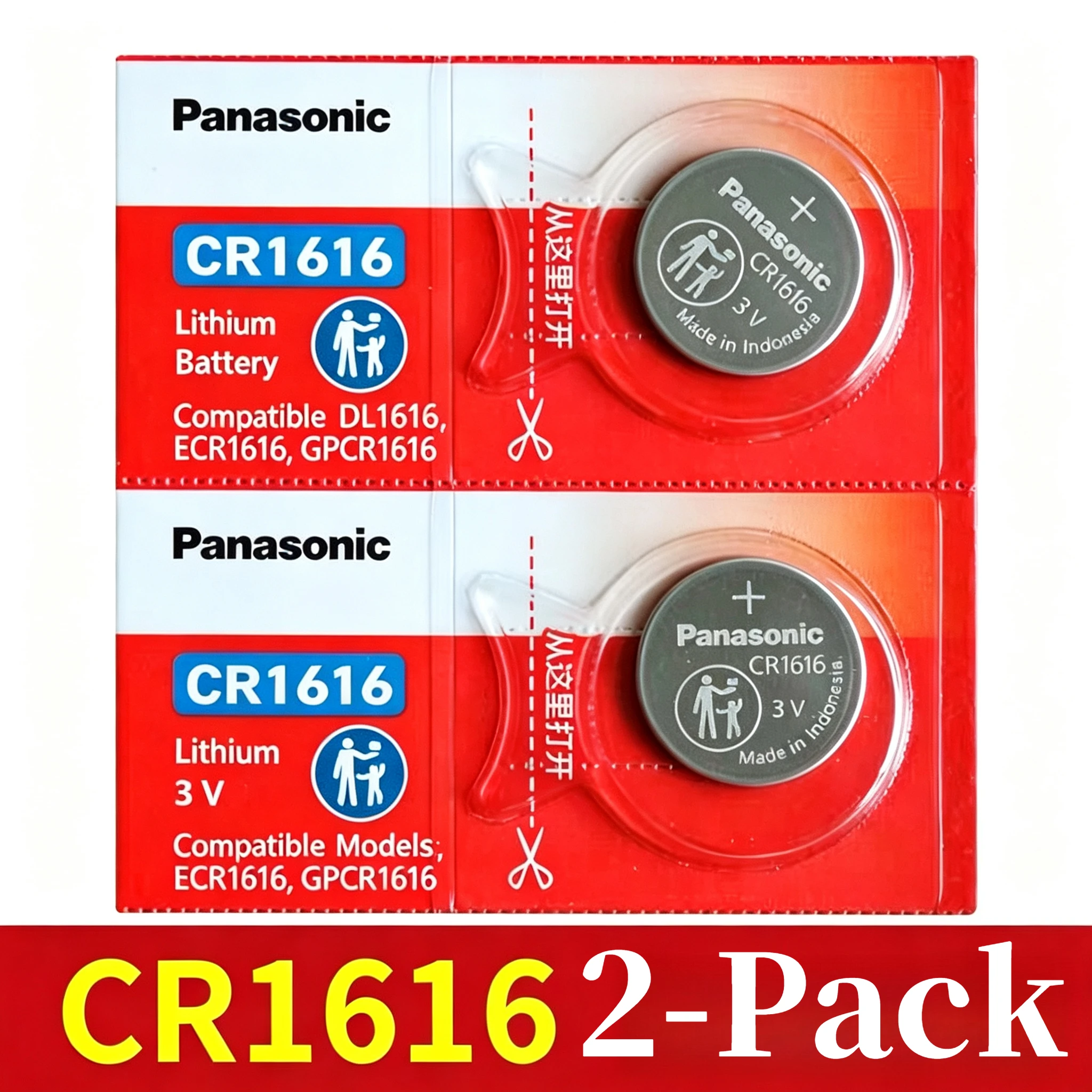 2-10pcs 100% Original Panasonic CR1616 3V Lithium Battery for Watch Remote Calculator Car Key Fob Button Coin Cell
2-10pcs 100% Original Panasonic CR1616 3V Lithium Battery for Watch Remote Calculator Car Key Fob Button Coin Cell