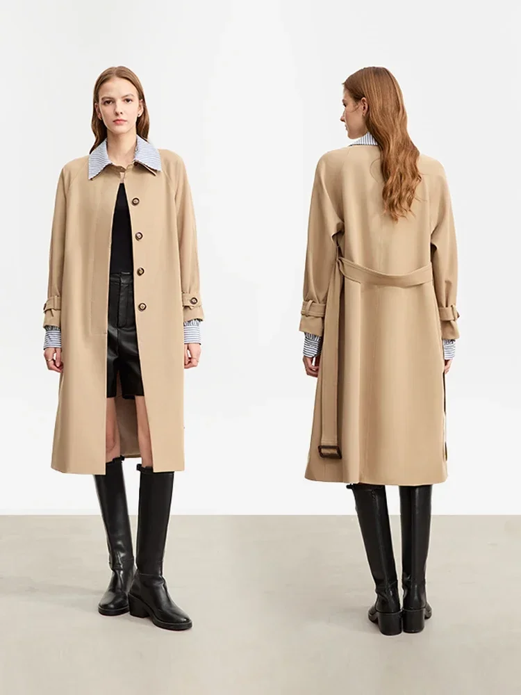 AMII Trench Coat For Women 2025 Autumn New Color Block Patchwork Striped Lapel Belt Fake Two Long Streetwear Outwear 72343009
AMII Trench Coat For Women 2025 Autumn New Color Block Patchwork Striped Lapel Belt Fake Two Long Streetwear Outwear 72343009