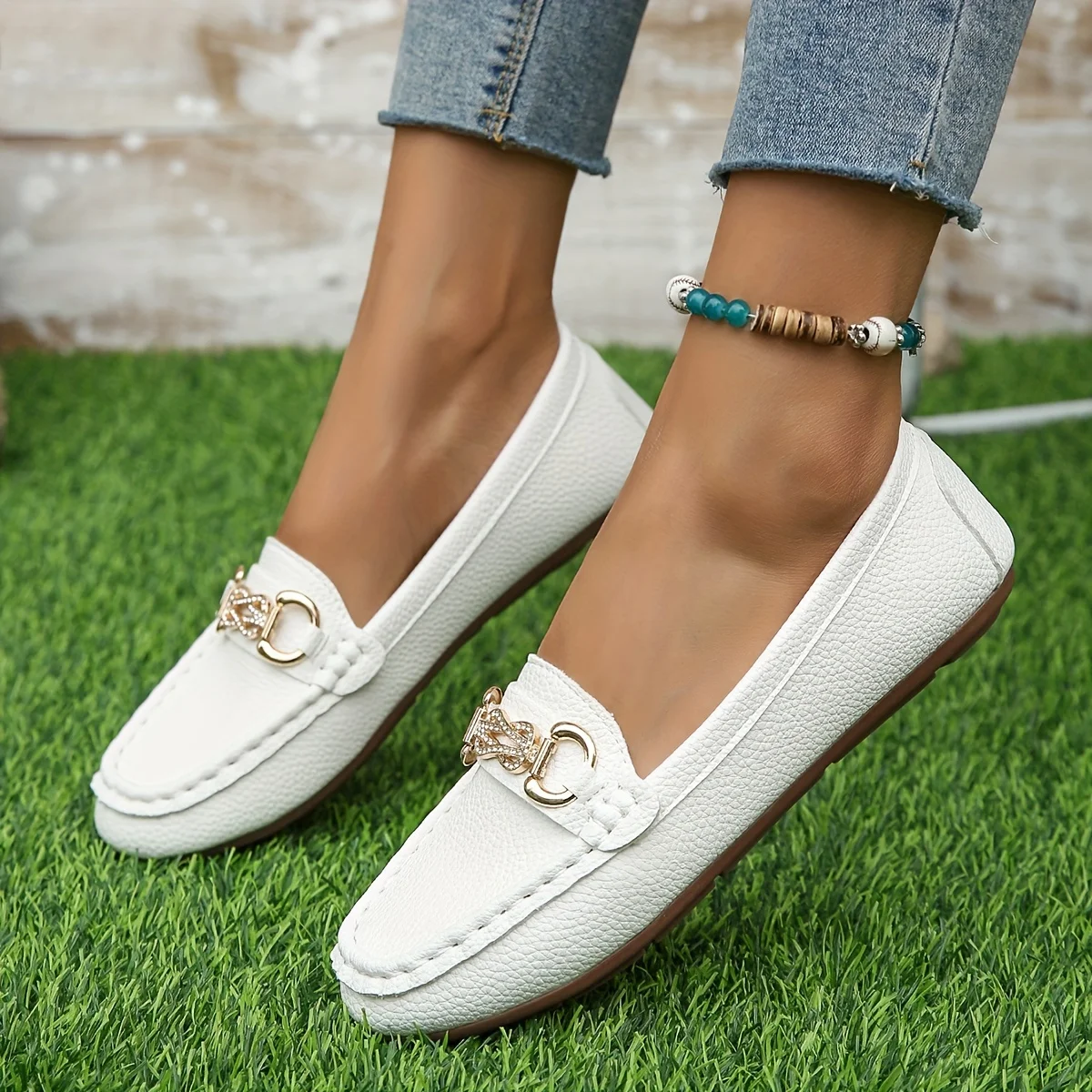 Women's Casual Loafers, Flat Heel Slip-On Comfort Work Shoes, Fashionable Soft Sole Daily Footwear
Women's Casual Loafers, Flat Heel Slip-On Comfort Work Shoes, Fashionable Soft Sole Daily Footwear