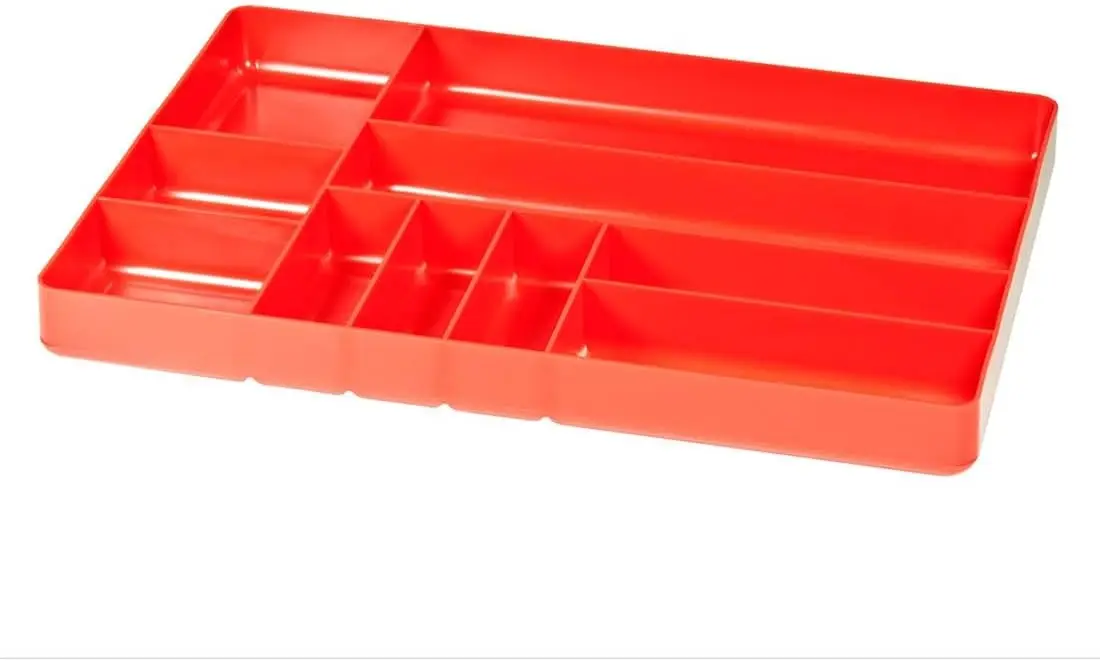 10 Compartment Drawer Organizer: Heavy Duty Stackable Tray for Garage Tool Storage - Low-Profile Toolbox Organizer for Nuts
10 Compartment Drawer Organizer: Heavy Duty Stackable Tray for Garage Tool Storage - Low-Profile Toolbox Organizer for Nuts