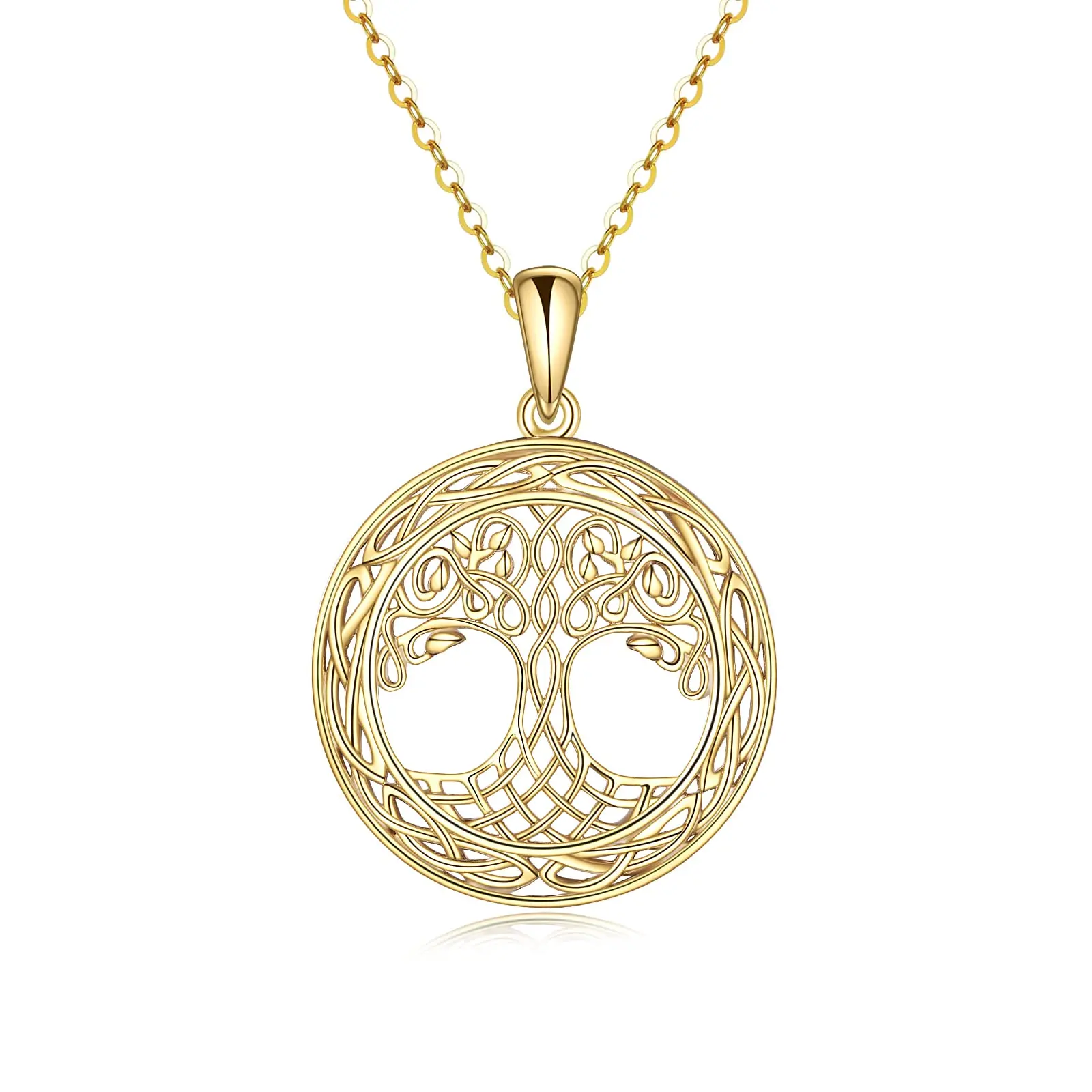 YFN 14K Gold Tree of Life Necklace for Women Celtic Knot Family Tree Pendant Real Gold Fine Jewelry Birthday Gifts
YFN 14K Gold Tree of Life Necklace for Women Celtic Knot Family Tree Pendant Real Gold Fine Jewelry Birthday Gifts