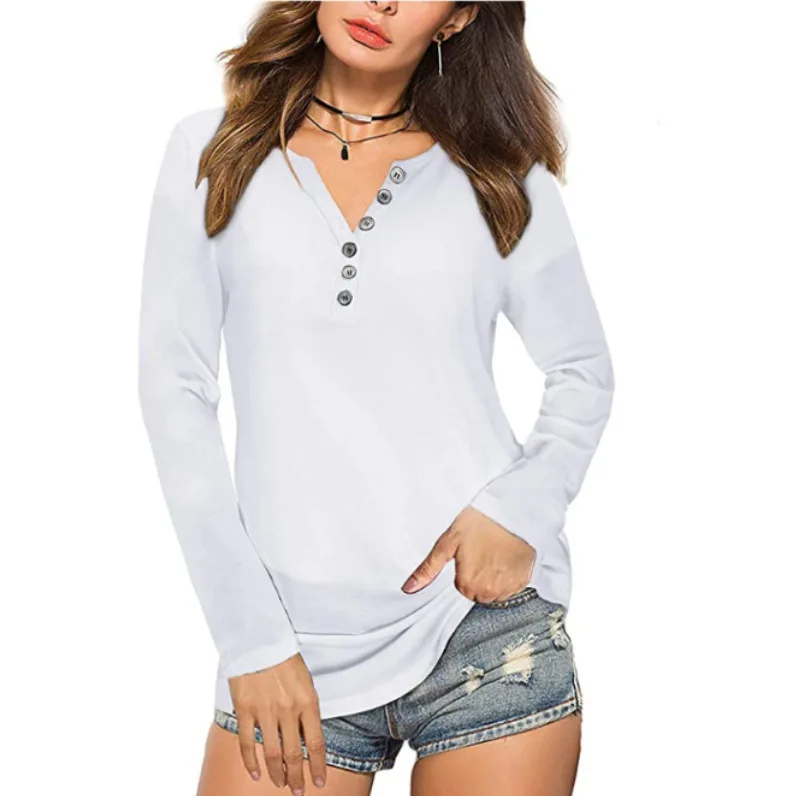 2022 New Winter and Autumn Women Long Sleeve White Tshirts Fashion Cotton Ladies Tshirts
2022 New Winter and Autumn Women Long Sleeve White Tshirts Fashion Cotton Ladies Tshirts