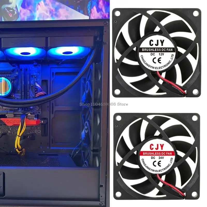 Low Noise 7015 Cooling Fan High Airflows Efficient Heat Dissipation for Computers Servers Printers 5/12/24V
Low Noise 7015 Cooling Fan High Airflows Efficient Heat Dissipation for Computers Servers Printers 5/12/24V